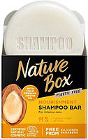 Твердий шампунь Nature Box для живлення волосся з аргановою олією холодного пресування 85 г (90443718)