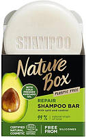 Твердий шампунь Nature Box для відновлення волосся з олією авокадо холодного пресування 85 г (90443046)