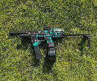 Іграшковий Автомат MP17 стріляє кульками орбіз, Гель бластер на акумуляторі