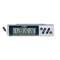 Авточасы с термометром VST-7067