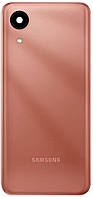 Задняя крышка Samsung A032 Galaxy A03 Core бронзовая Copper оригинал + стекло камеры
