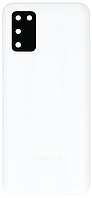 Задняя крышка Samsung A037 Galaxy A03s белая оригинал + стекло камеры