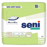Пелюшки для немовлят Seni Soft Basic 40х60 см 10 шт (5900516692445) (181105)