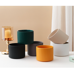 Квітковий горщик LED AZUL / 16Х16X14.5 см/ в ас-ті/кашпо (A040038)