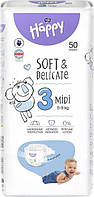 Підгузки Bella Baby Happy Soft & Delicate Midi 5-9 кг 50 шт (5900516605391)