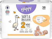 Підгузки Bella Baby Happy Soft & Delicate Mini 3-6 кг 38 шт (5900516605353)