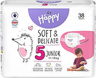 Підгузки Bella Baby Happy Soft & Delicate Junior 11-18 кг 38 шт (5900516605513)