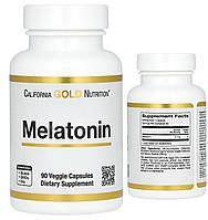 California Gold Nutrition мелатонін 3 мг 90 рослинних капсул вітамін melatonin