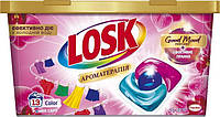 Капсули для прання Losk Power Caps Ароматерапія Ефірні масла та аромат Малазійська квітка 13 шт