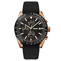 Часы наручные мужские SKMEI 9253PRGBK, мужские часы стильные часы на руку, часы мужские классика SvitSmart