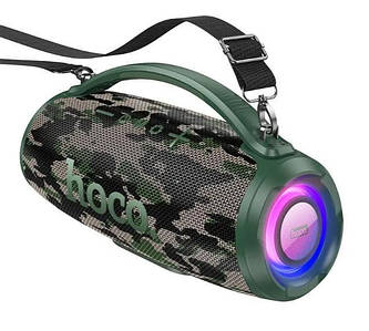 Бездротова колонка Hoco HA4 з ремінцем і RGB-підсвіткою (20W) камуфляжний