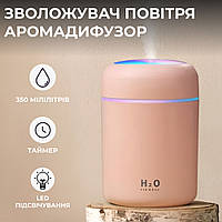 Зволожувач повітря H2O Humidifier USB 300ml очищувач зволожувач повітря SvitSmart