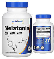 Nutricost мелатонін 5 мг 240 капсул вітамін melatonin