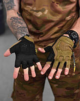 Перчатки тактические беспалые Mechanix M-Pact Glove койот Перчатки Mechanix с защитными резиновыми накладками