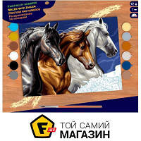 Sequin Art Painting By Numbers Senior. Wild Horses (SA1040)