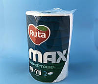 Бумажное полотенце в рулоне Ruta Max 2-слойный белый