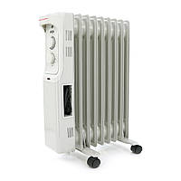 Радиатор масляный ERGO 222009, 9 ребер, 3 уровня мощности 800/1200/2000Вт g