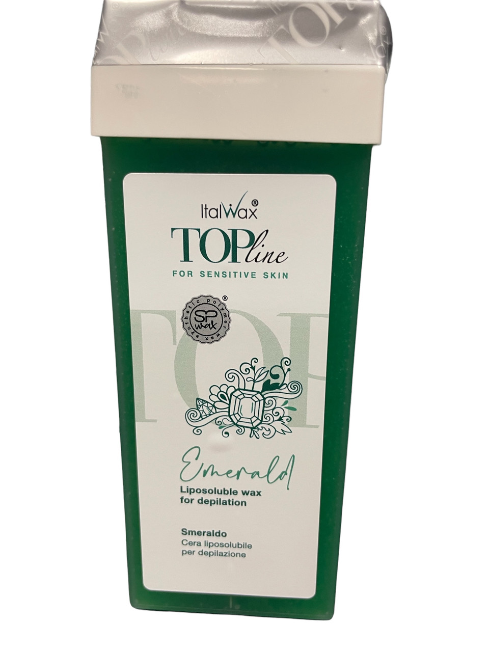 Віск у касеті Italwax для депіляції в картриджі Top Line Смарагд