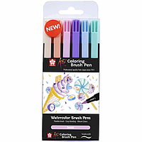 Набір маркерів Koi Coloring Brush Pen SWEETS 6цв Sakura