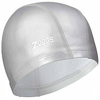 Шапочка для плавания Nylon-Spandex PU Coated Cap Zoggs 465034.SI, серый, Lala.in.ua