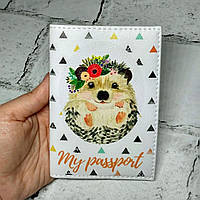 Обкладинка для паспорта екошкіра Їжак Passporty