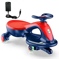 Дитячий електро автомобіль, бибикар 2в1 ANPABO Wiggle Car Ride червоний Код/Артикул 75 595