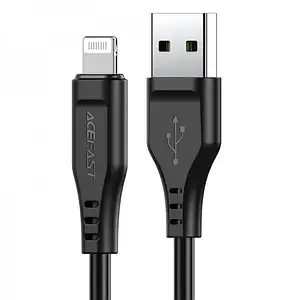 Дата-кабель Acefast AFC3-02 1.2m USB(тато) - Lightning(тато) Black