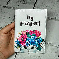 Обкладинка для паспорта екошкіра Котик Passporty