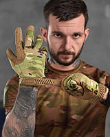 Перчатки тактические Mechanix Specialty мультикам Военные штурмовые перчатки c усиленными пальцами