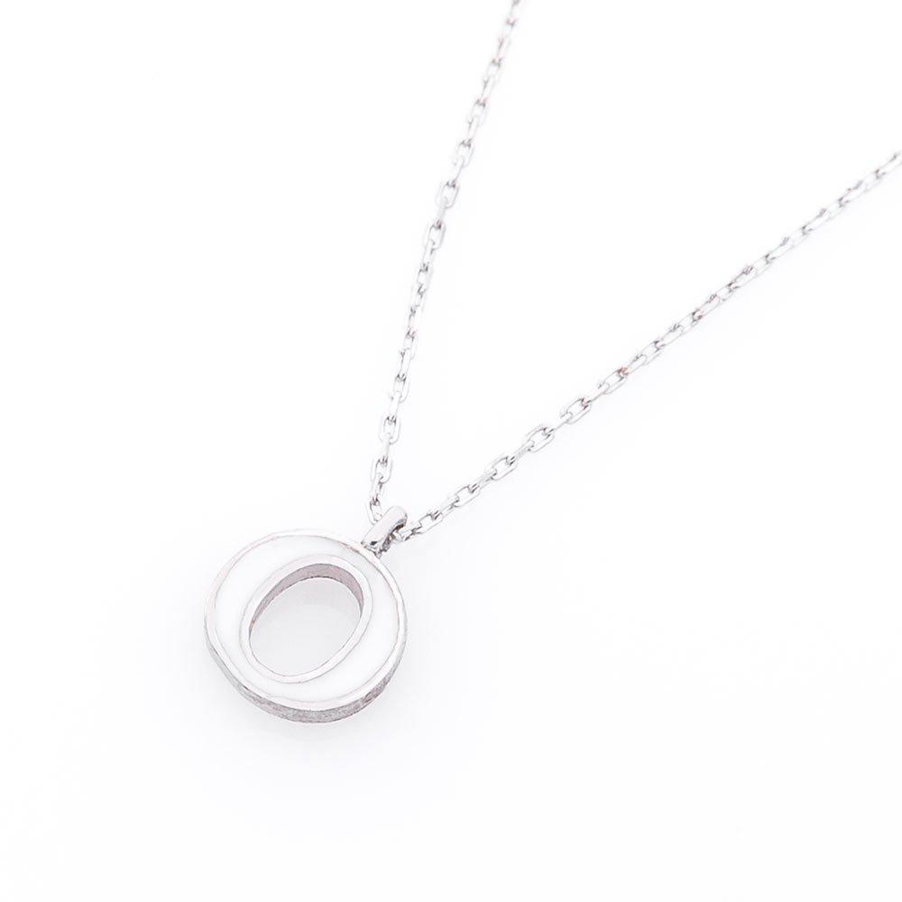 Срібне кольє з буквою О 18623о Онікс 45, фото 1