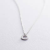 Срібне кольє з буквою О 18623о Онікс 45, фото 3