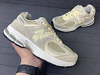 Кроссовки New Balance 2002 R Beige. Женские беговые спортивные кросы Нью Баланс 2002. Бежевые Весна Лето Осень