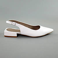 Туфлі жіночі шкіряні Білі дуже стильні та зручні з натуральної якісної шкіри Salex