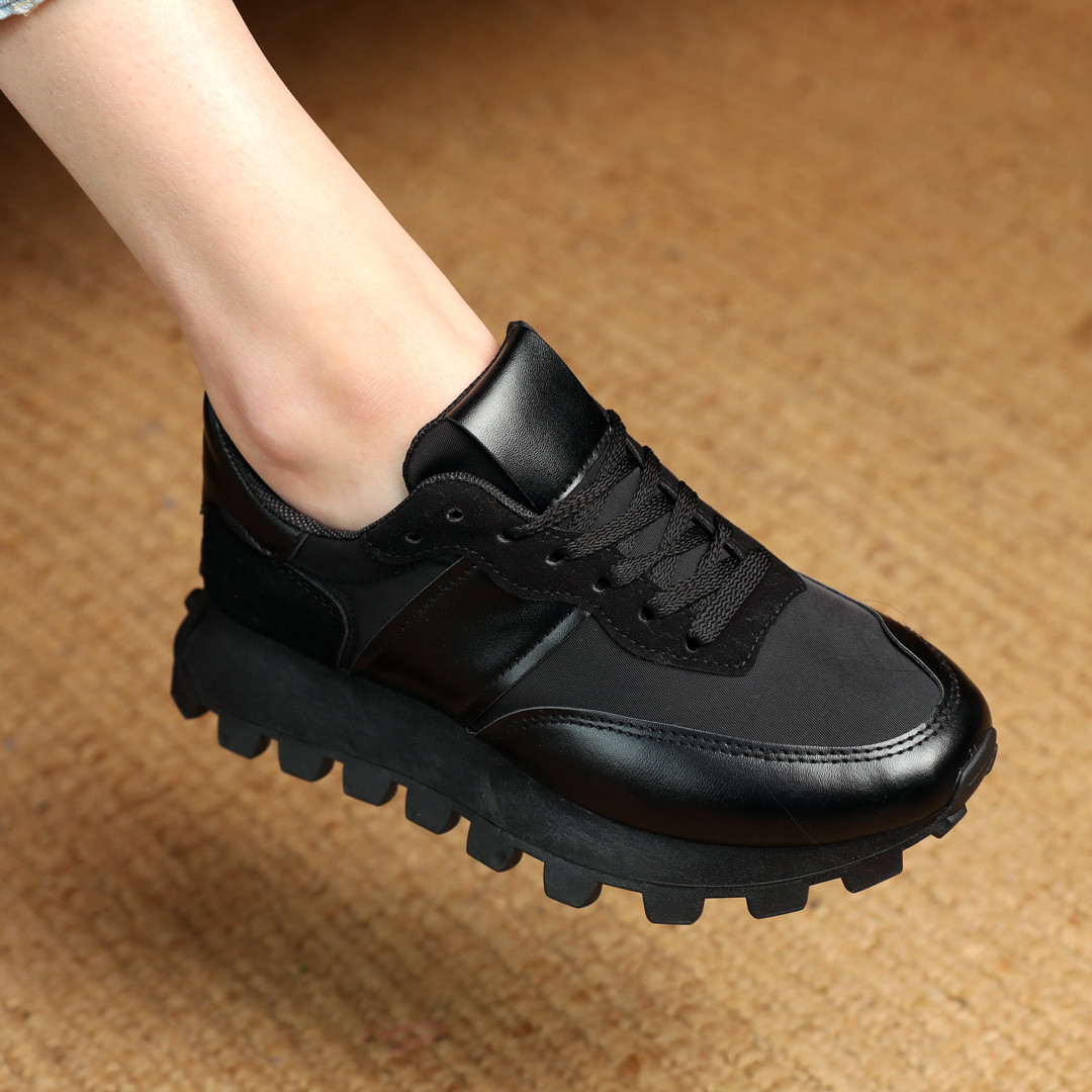Кроссовки женские черные кроссы спортивные кроссовки для женщин tts Salex Кросівки жіночі чорні кроси - фото 8 - id-p2207323023