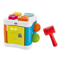 Игрушка-сортер 2 в 1 "Куб" Chicco 09686.10 с молоточком, Toyman