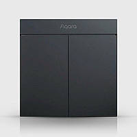 Zigbee вимикач Aqara H1M (темно-сірий, 2 клавіші)