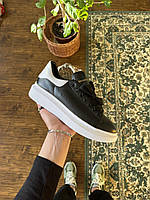 Alexander McQueen Black White v2 кроссовки и кеды высокое качество Размер 39