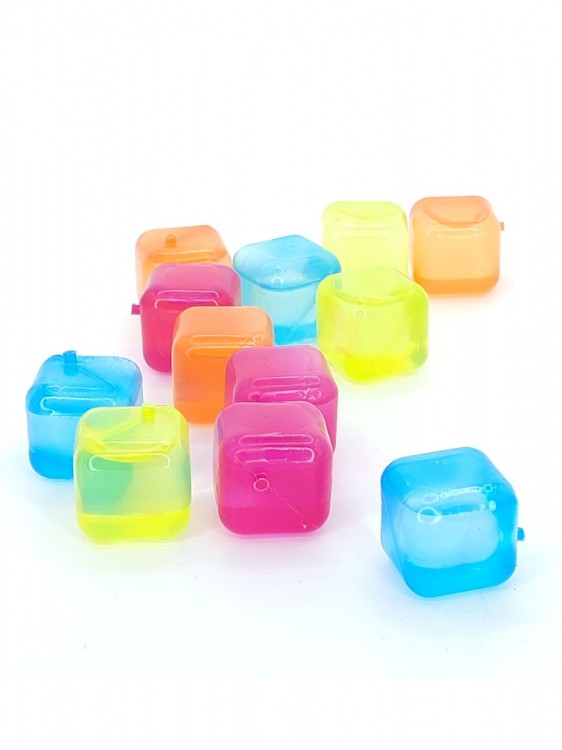 Кубики для заморозки 12 кольорових кубиків, фото 1