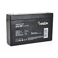 Аккумуляторная батарея MERLION AGM GP670F1 6 V 7Ah ( 150 x 35 x 95 (100 )) , 1,03 кгQ10/1080 g