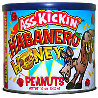 Арахис Ass Kickin Habanero Honey Roasted Spicy Peanuts 340g