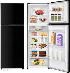 Холодильник Smith&Brown SFTF632BE5 z zamrażalnikiem górnym 170 cm Czarna