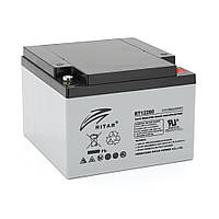 Аккумуляторная батарея AGM RITAR RT12260, Gray Case, 12V 26.0Ah (166 х 178 х125 ) Q1 d