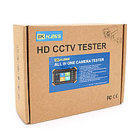 ССТV тестер IP/CVI/TVI/AHD 4K IPC-1800Plus 4дюйма сенсорний екран Wi-Fi/LAN/BNC 12V/POE d