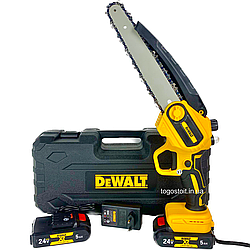 Акумуляторна мініпила DeWalt DCM160N (24V, 5A шина 20 см) з автоматичним змащенням ланцюга