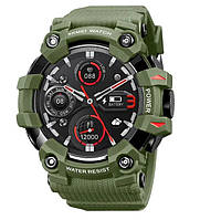 Военные умные часы Skmei 231 Smart Nano Green зеленый мужской Salex Військовий розумний годинник Skmei 231