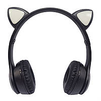 Детские наушники с кошачьими ушками VIV-23M(Black) Salex Дитячі навушники з котячими вушками VIV-23M(Black)