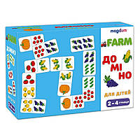 Детская развивающая игра Домино «Фрукты-овощи» Magdum ME5032-23, 28 карточек, Toyman