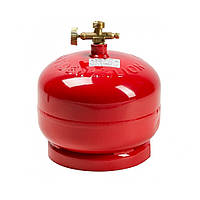 Газовый балон ПРОПАН 2кг (4,8л), давление 18BAR, 2200Вт, расход 145 г/час + горелка 20448, Red, Q4 g