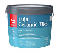 Фарба для керамічної плитки інтер'єрна напівматова Tikkurila Luja Ceramic Tiles (Біла) 0,9л