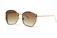 Женские коричневые солнцезащитные очки для женщин на лето женские очки Salex Жіночі коричневі сонцезахисні